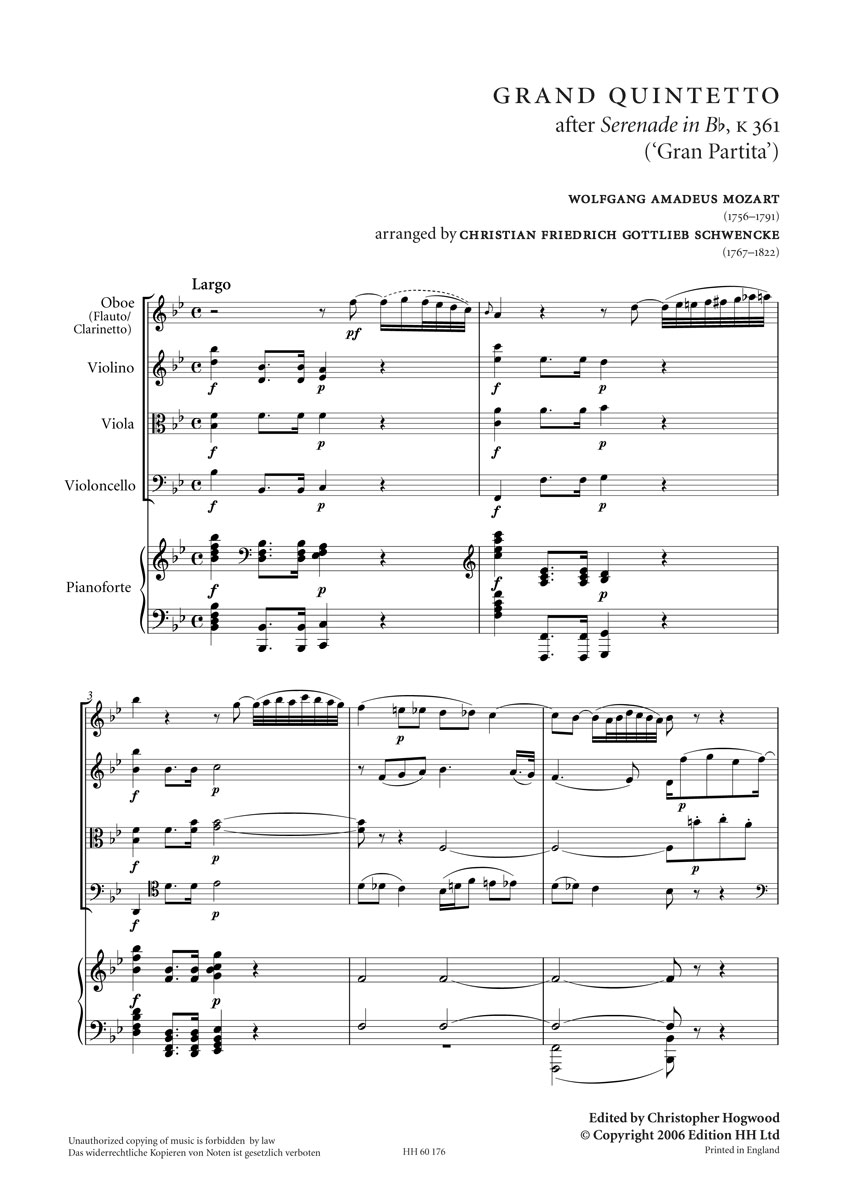 Mozart/Schwencke (from HH176)