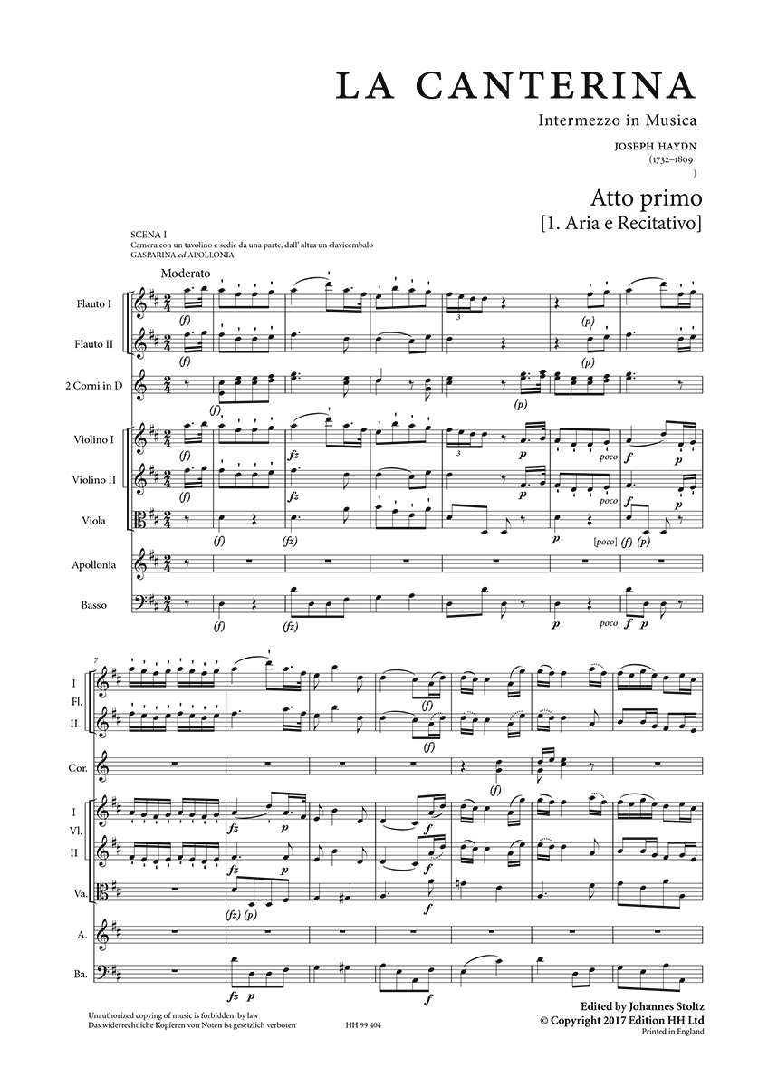 Haydn La Catnerina (from HH404)