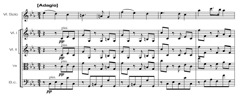 Vivaldi (from HH52, Adagio)
